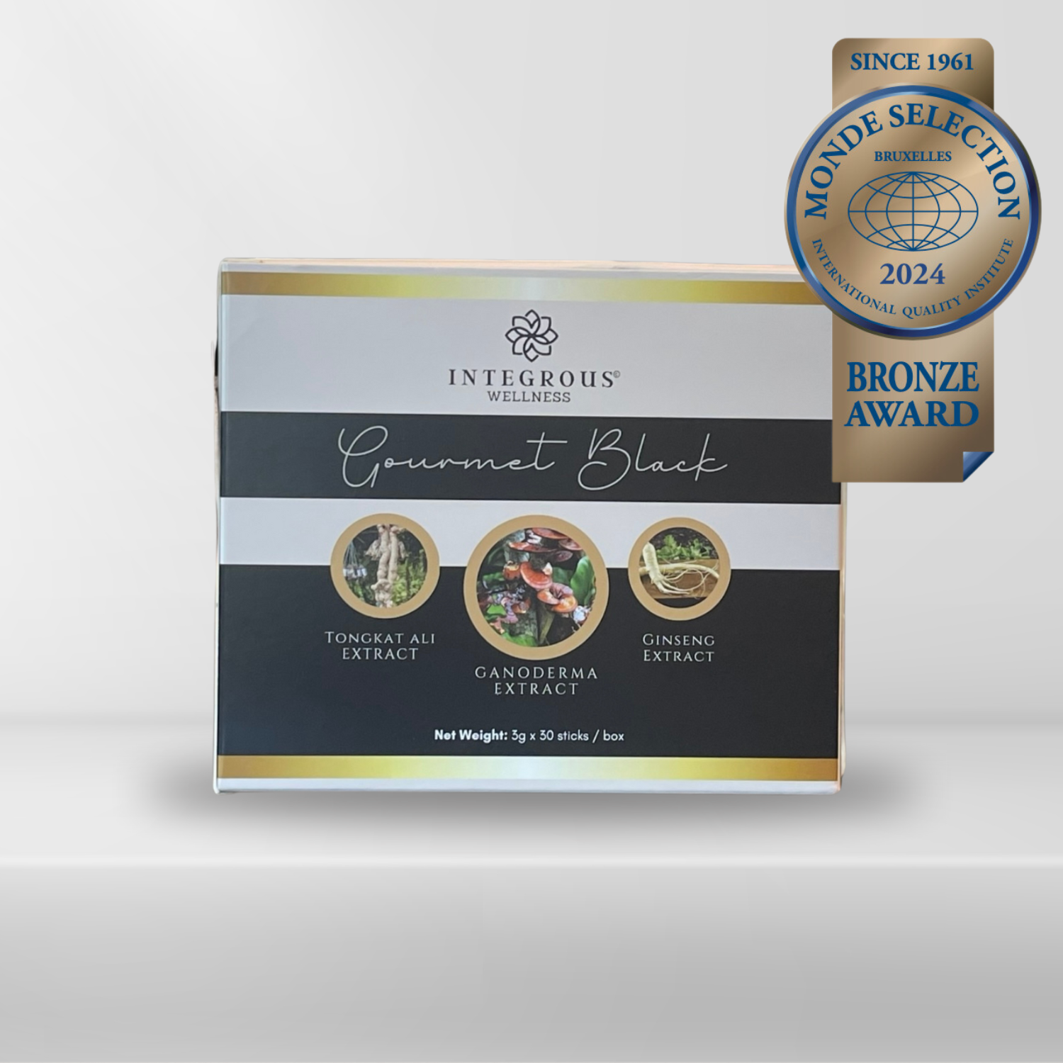 Award Winning Gourmet Therapeutic Coffee (Gourmet Black Coffee) 30 Sachets in a box