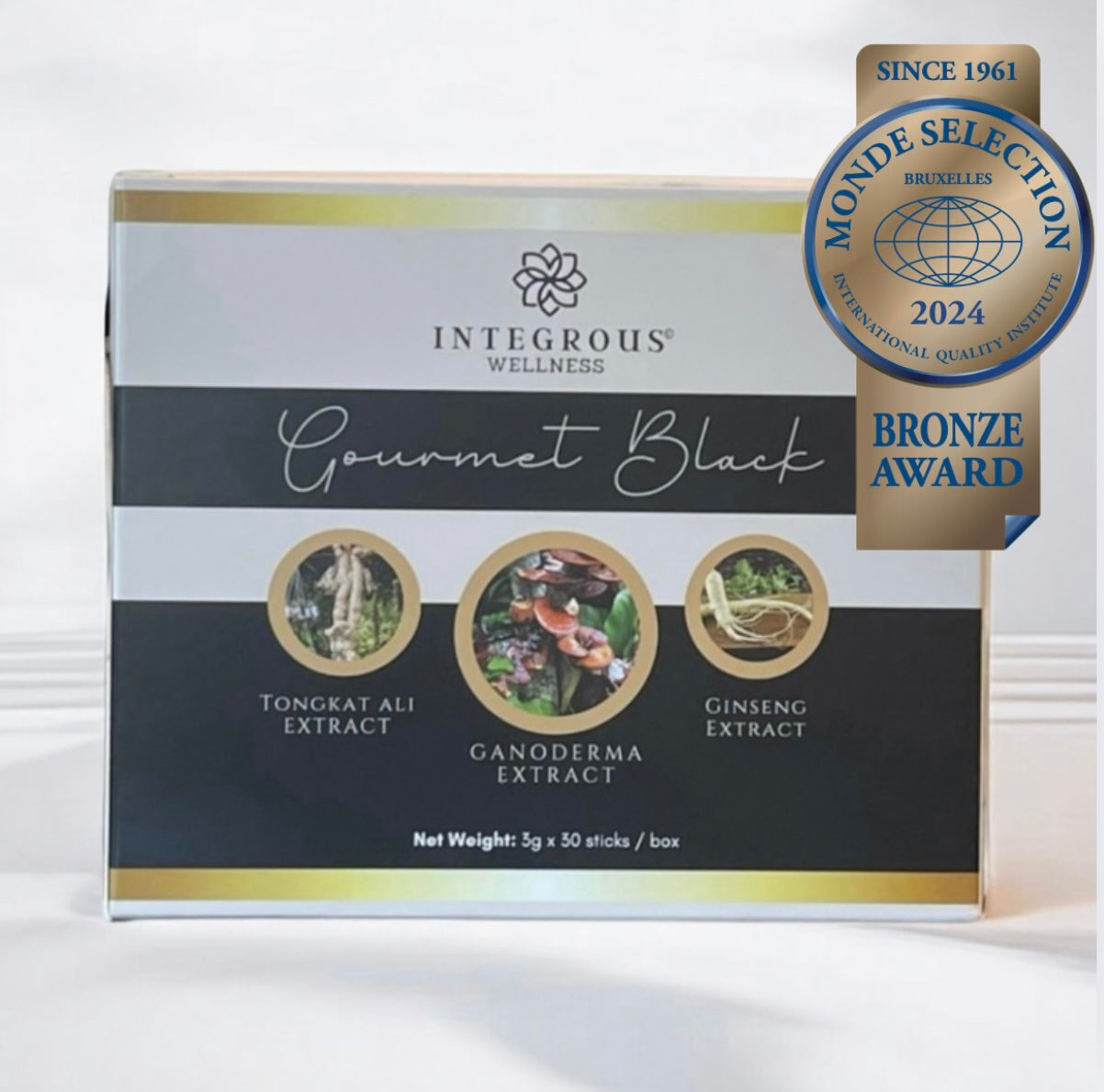 Award Winning Gourmet Therapeutic Coffee (Gourmet Black Coffee) 30 Sachets in a box