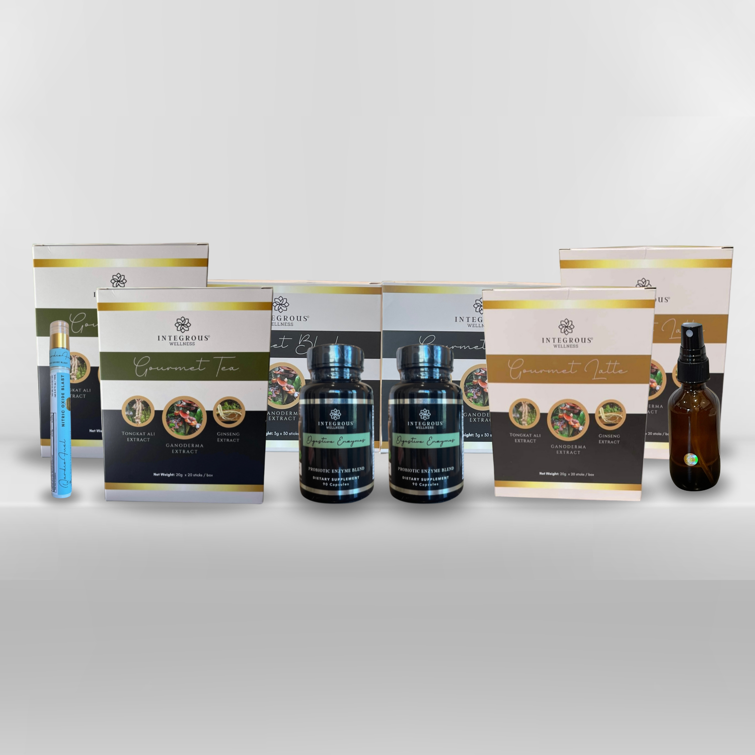 November PROMO! Enrollment Kit (2 Enzymes/1 QardioFuel/1 Gourmet Cocoa/2 Gourmet Black/2 Gourmet Latte/2 Gourmet Tea/12 Pack Qubits//$150 in Coupons) ($180 Savings)